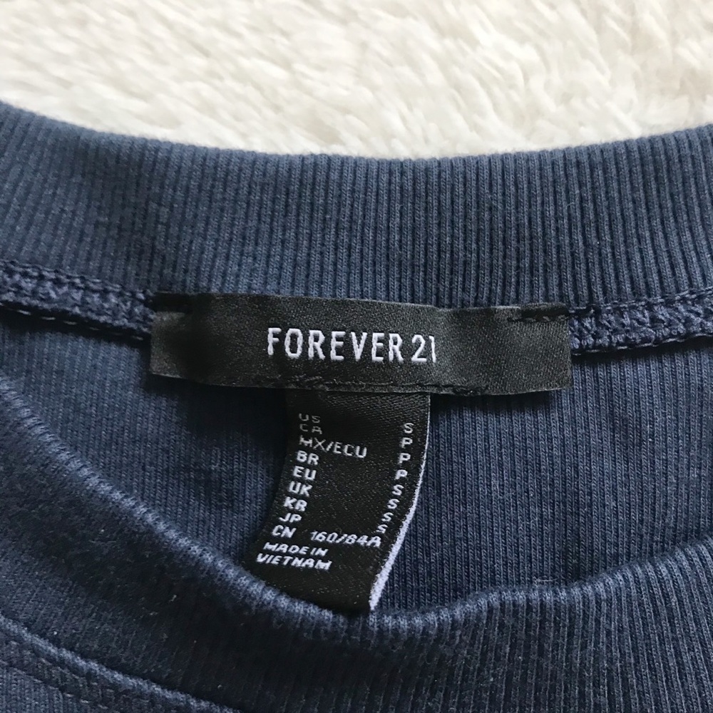 NWOT Blue Ribbed Tank Top - Picture 2 of 3